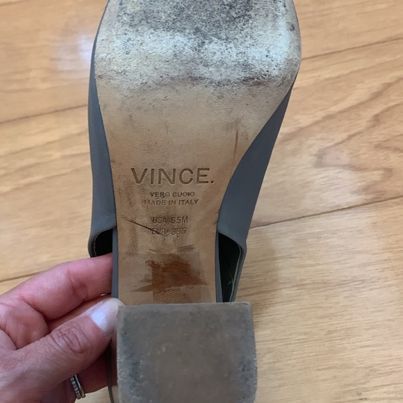 Vince “Faye” open toe bootie.  Gently worn and beautiful condition size 6.5 - Picture 6 of 7